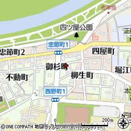 岐阜県岐阜市御杉町9周辺の地図