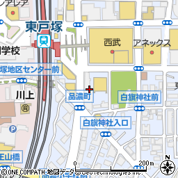 ａｕショップ東戸塚周辺の地図