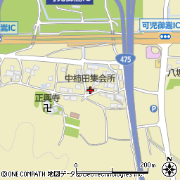 中柿田集会所周辺の地図