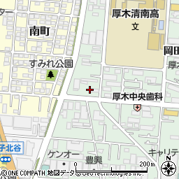 セブンイレブン厚木岡田１丁目店周辺の地図