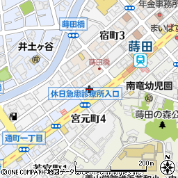 神奈川県横浜市南区宮元町4丁目76周辺の地図