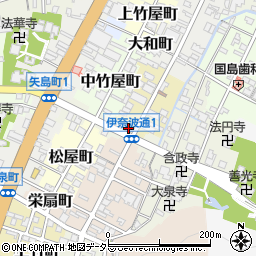 中日新聞松山新聞舗周辺の地図