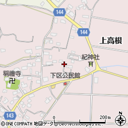 千葉県市原市上高根582-3周辺の地図