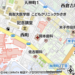 鳥取地方裁判所米子支部周辺の地図