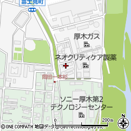 富士見町団地周辺の地図