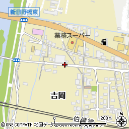 鳥取県米子市吉岡周辺の地図