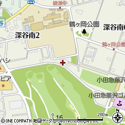 綾瀬市役所　ばらの里周辺の地図
