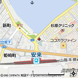 島根県安来市安来町2442周辺の地図