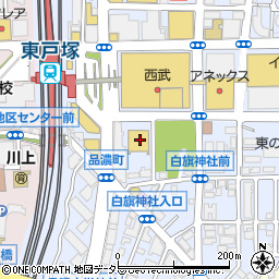 紳士服のコナカ東戸塚総本店周辺の地図