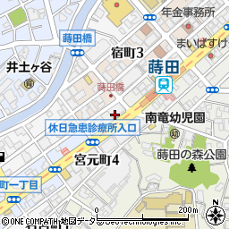 神奈川県横浜市南区宮元町4丁目78周辺の地図