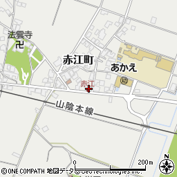 島根県安来市赤江町（才下町）周辺の地図