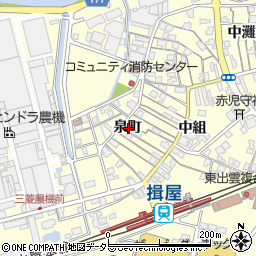 島根県松江市泉町周辺の地図