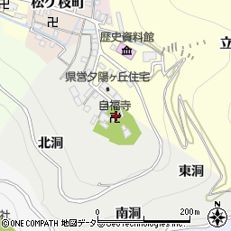 黙山自福寺　火葬場周辺の地図