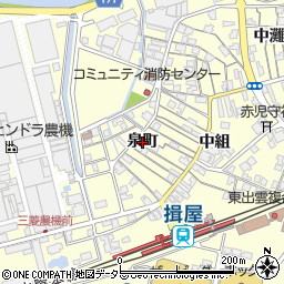 島根県松江市泉町周辺の地図