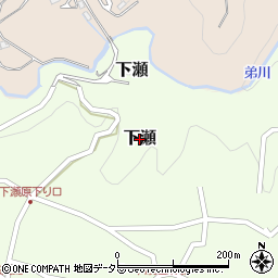 長野県飯田市下瀬周辺の地図
