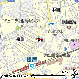 島根県松江市中組周辺の地図