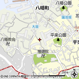 神奈川県横浜市南区八幡町54周辺の地図
