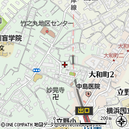 神奈川県横浜市中区竹之丸30周辺の地図