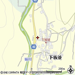 滋賀県米原市下板並527周辺の地図