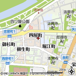 岐阜県岐阜市四屋町20周辺の地図