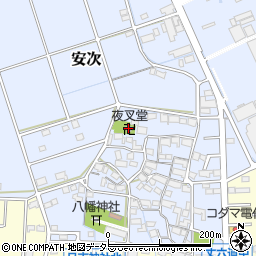 夜叉堂周辺の地図