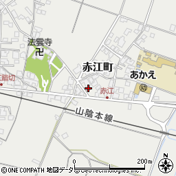 安来赤江郵便局周辺の地図