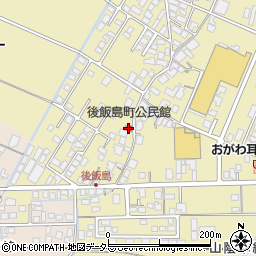 後飯島町公民館周辺の地図