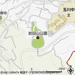 岩田山公園周辺の地図