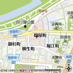 岐阜県岐阜市四屋町33周辺の地図