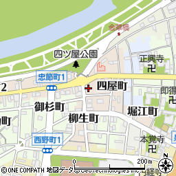 岐阜県岐阜市四屋町40周辺の地図