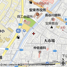 島根県安来市安来町明治町1183-12周辺の地図