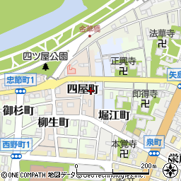 岐阜県岐阜市四屋町14周辺の地図