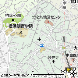 神奈川県横浜市中区竹之丸128周辺の地図