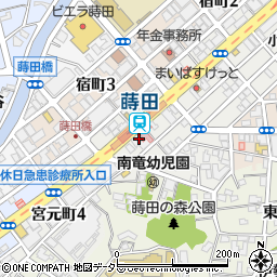 神奈川県横浜市南区宮元町3丁目59周辺の地図