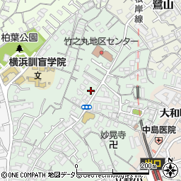 神奈川県横浜市中区竹之丸129周辺の地図