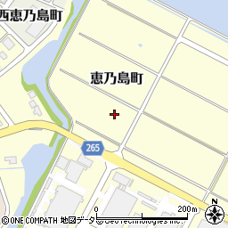 島根県安来市恵乃島町周辺の地図