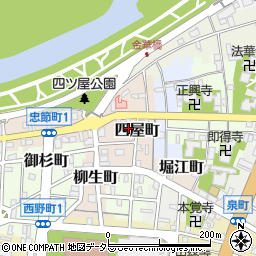 岐阜県岐阜市四屋町35周辺の地図