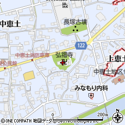 永平寺系弘福寺周辺の地図