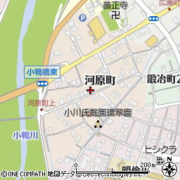 鳥取県倉吉市河原町周辺の地図