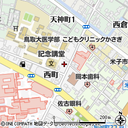 鳥取県米子市西町92-5周辺の地図