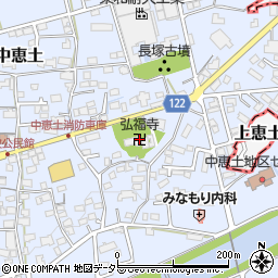 弘福寺周辺の地図