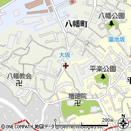 神奈川県横浜市南区八幡町52周辺の地図