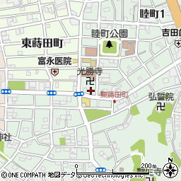 コインパーク横浜睦町第４駐車場周辺の地図