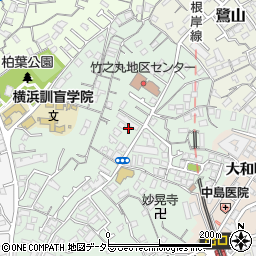 神奈川県横浜市中区竹之丸130周辺の地図