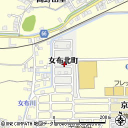 京都府舞鶴市女布北町周辺の地図