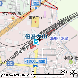 鳥取県米子市周辺の地図
