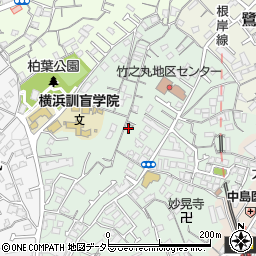 神奈川県横浜市中区竹之丸152周辺の地図