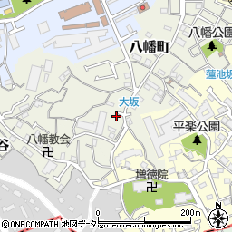 神奈川県横浜市南区八幡町75-7周辺の地図