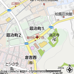 鳥取県倉吉市鍛冶町周辺の地図