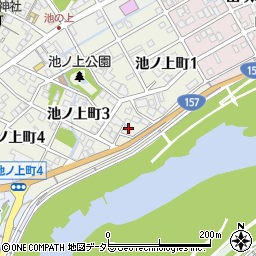 岐阜県岐阜市池ノ上町2丁目32周辺の地図